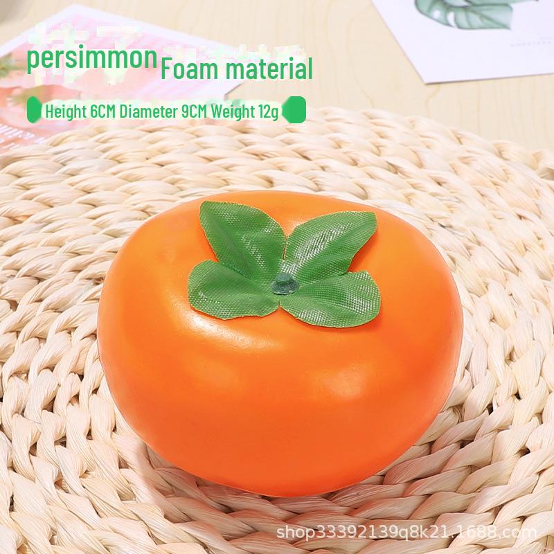 Kids' Educational Toys: Simulated Fruits - Grapes, Persimmons, Apples, Bananas - for Play, Decor, and Props