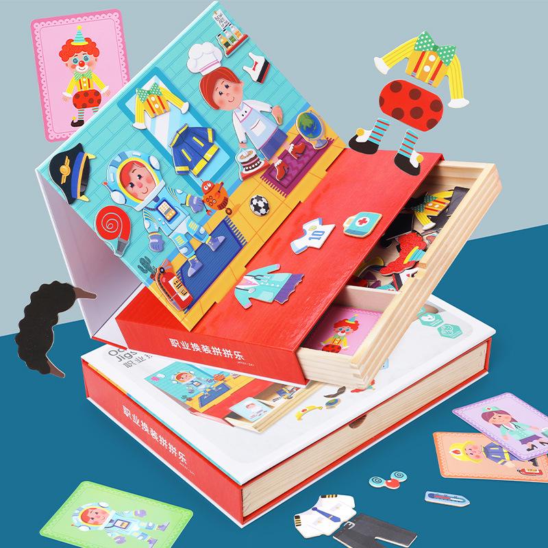 Magnetisches Verkleidungs-Puzzle-Brett für Kinder - Lernspielzeug