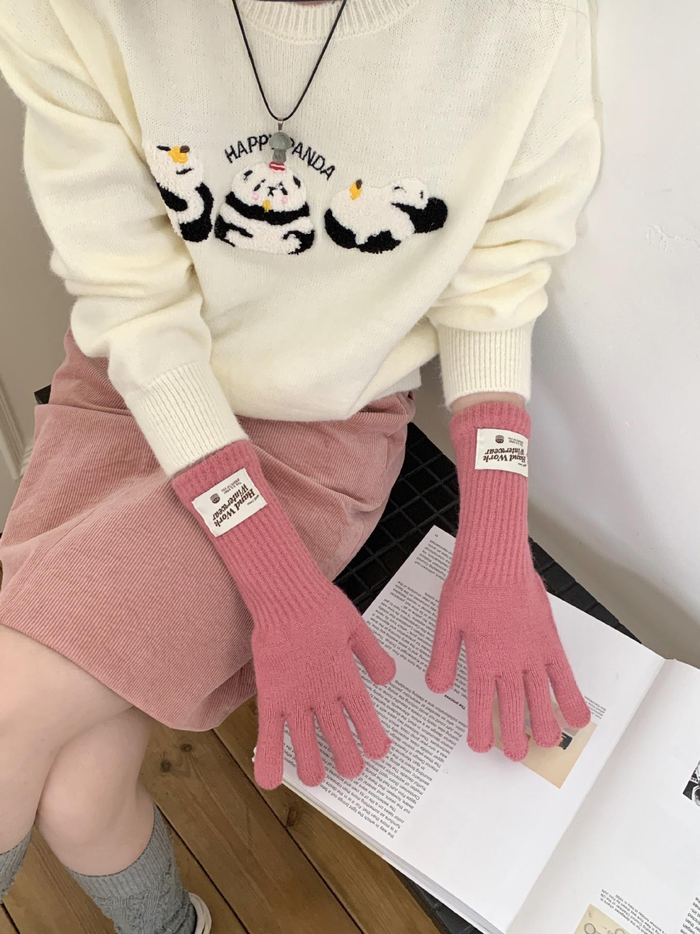 

1 пара женские лыжные ветрозащитные однотонные зимние теплые трикотажные для активного отдыха на природе велоспорт езда