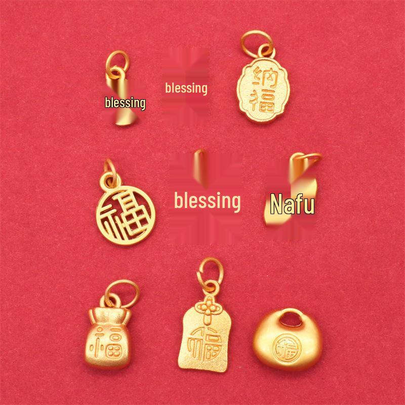 Peace & Joy Gold Sand Mala Bead Bracelet with Fortune Tag