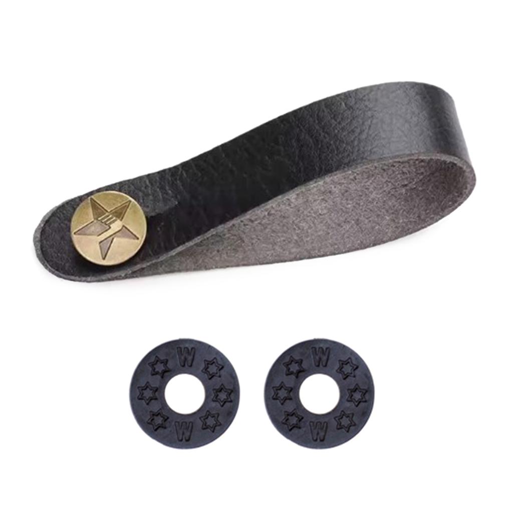 PU Leather Guitar Neck Strap Holder Button Headstock Adaptor Adjustable Guitar Strap Belt Safe Lock Guitar Accessories