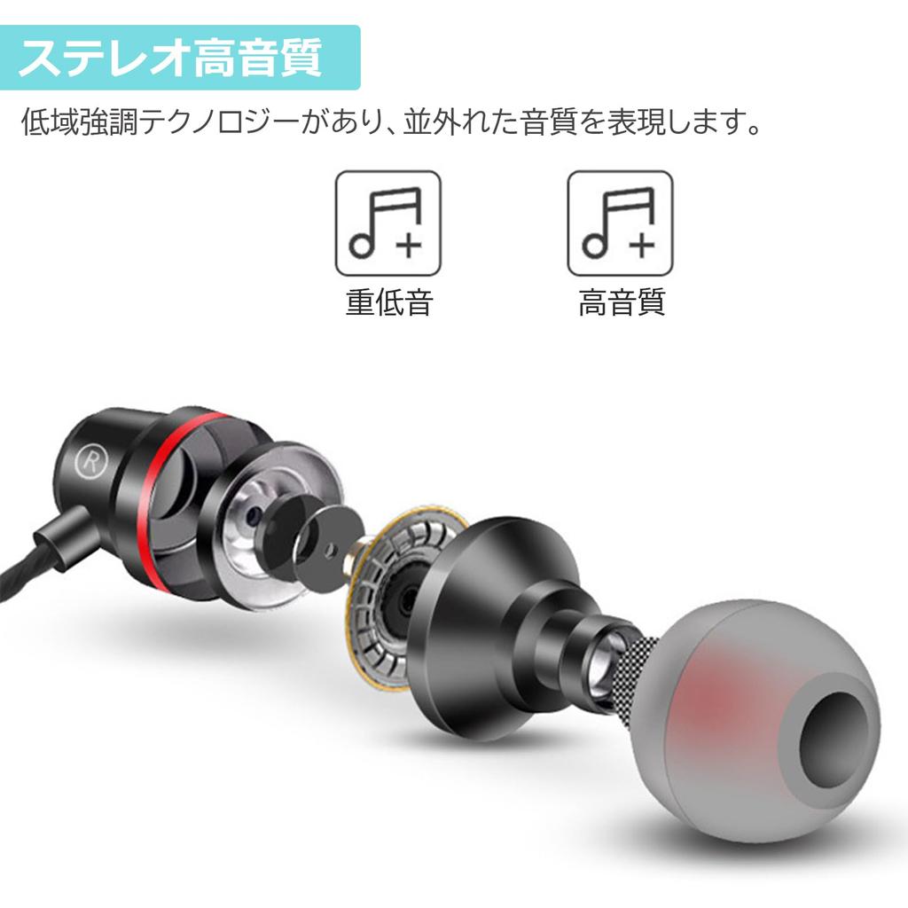 ZHIWHIS Wired Earphones Deep Volume Includes Earphone Storing Spare Ear Compatible with and 3.5mm, Built-in Microphone, Bass, Control, Stereo, Case,