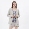 Gnarly Women S Side Slit Linen Blend No Collar Jacket eS2wj660
