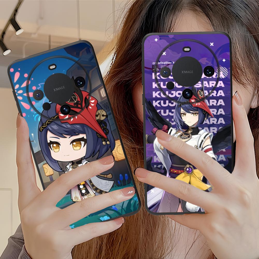 Game GI Kujou Sara Mobile Phone Case for Huawei Mate 60 50 40 30 20 10 Pro Plus Lite E 5G Colorful Printing Cover Cover Luxury