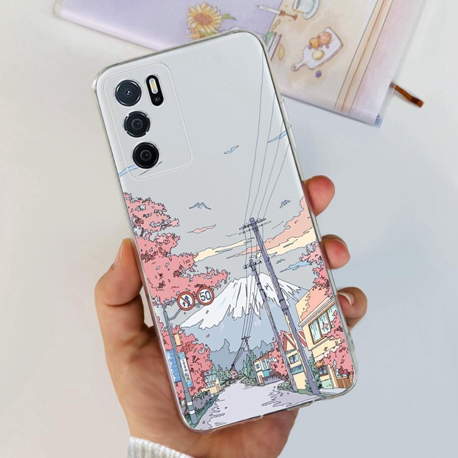 Für Oppo A16 A16s Hülle Stylische Bemalte Rückseite Weiche Dünne Handyhülle Für Oppo A16s OppoA16 s CPH2269 Hülle Fundas Bumper Schale