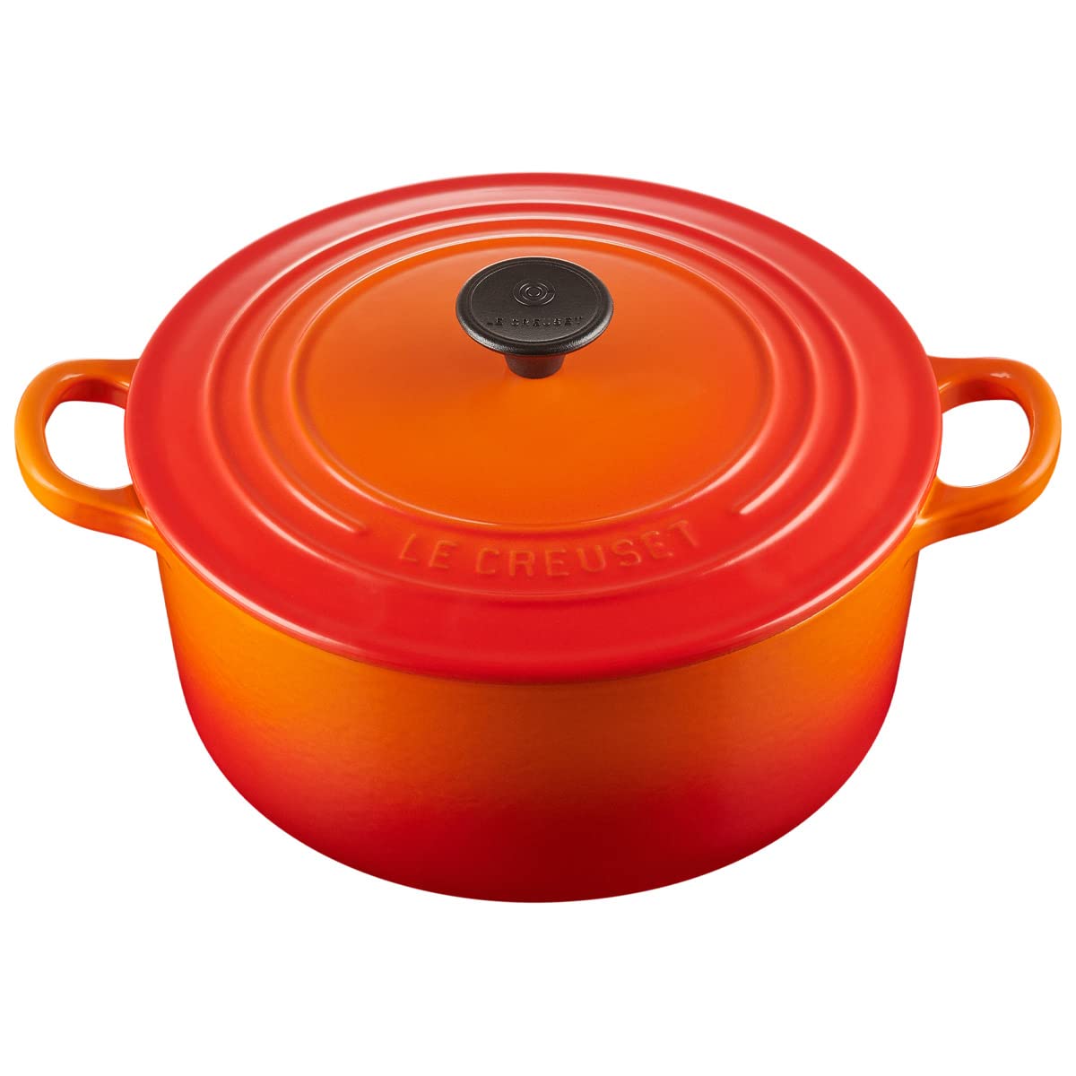 

Le Creuset Round Dutch Oven 24 cm orange gas IH oven dishwasher safe
