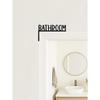 Metal Wall Sign Vintage Bathroom Door Hanger Modern Home Decor Indoor Directional Plaque