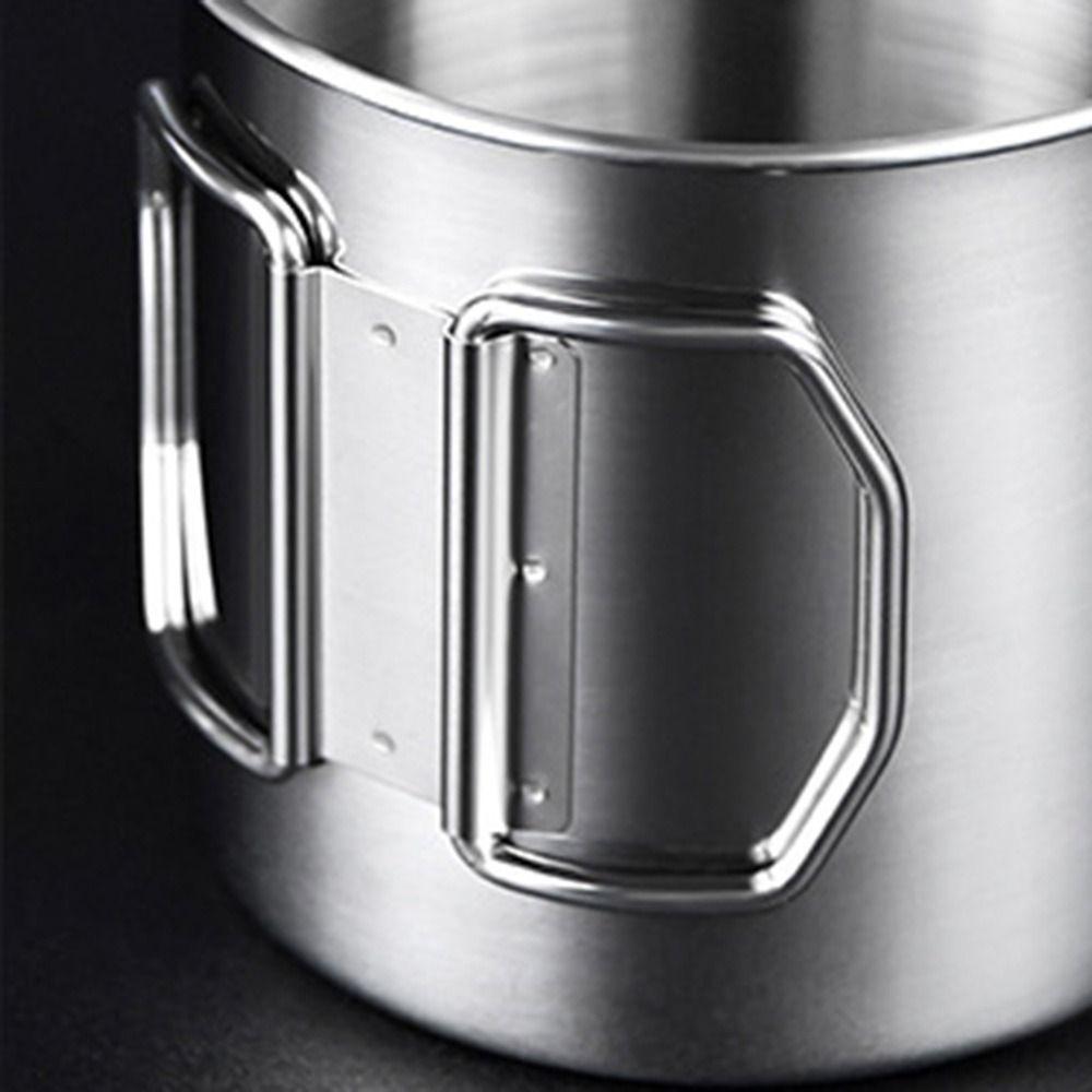 Stainless Steel Water Cup Portable Water Cup Accessories Gifts Drinking Cup