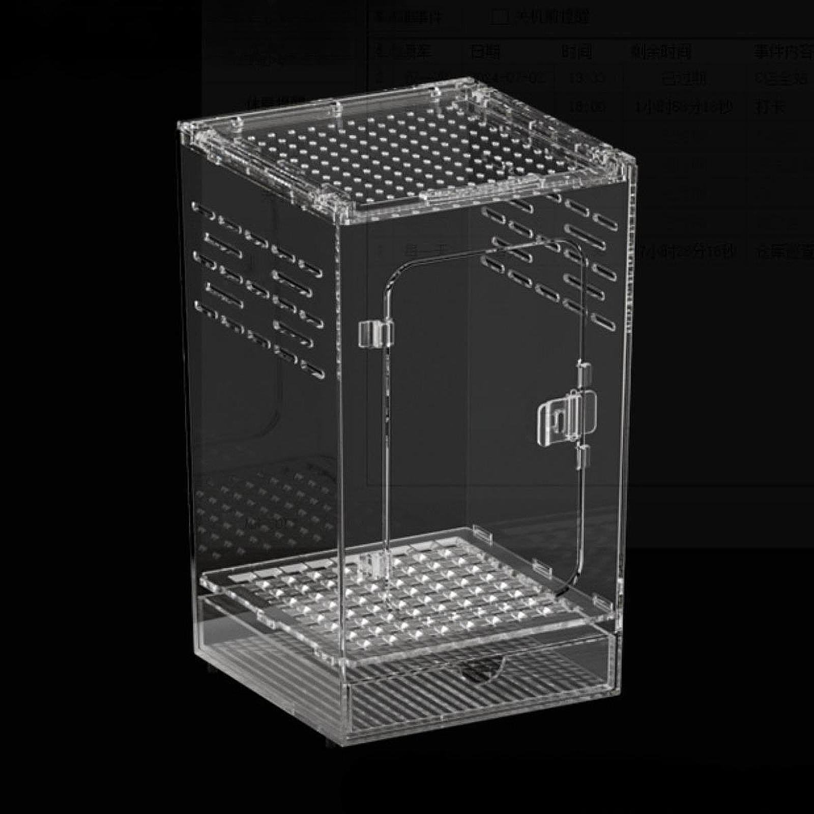 Акриловый террариум-клетка для разведения, танк, террариум для богомолов, наземных шелкопрядов, хамелеонов