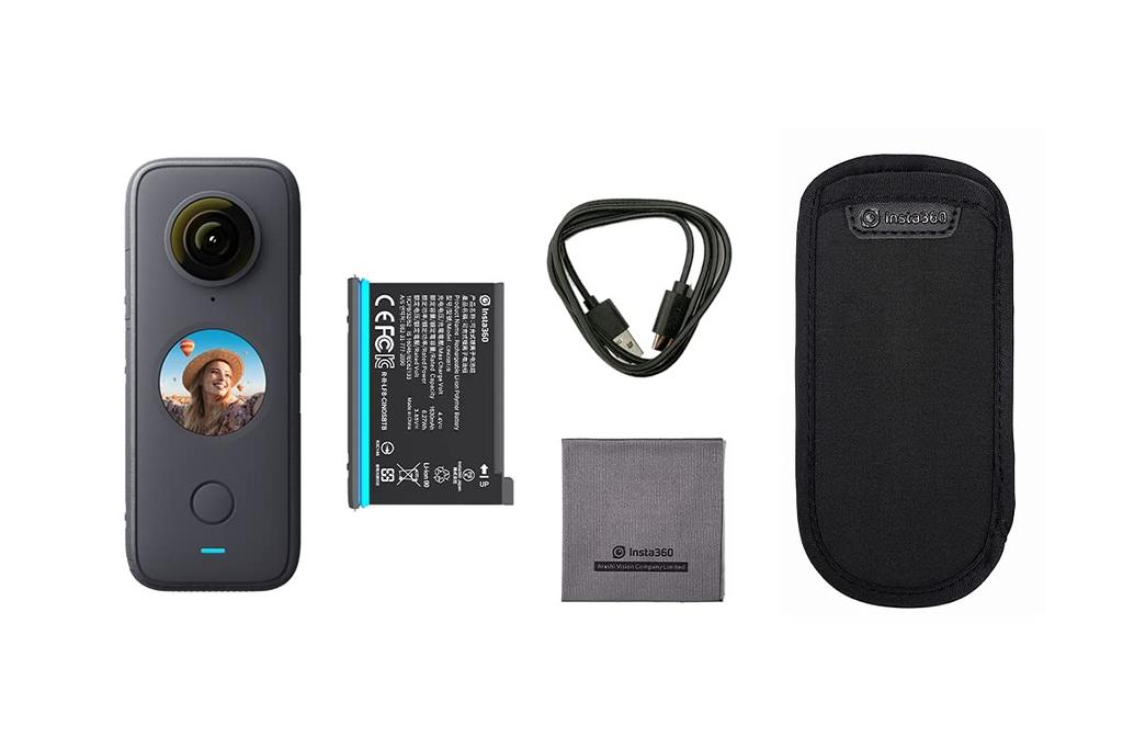 Insta360 ONE X2 Action Domestic Black Camera, Waterproof, Shipping,