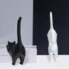 Stretching Kitten Funny Cat Ornaments Carved Kitten Statue Creative Miniature Figurines  Garden