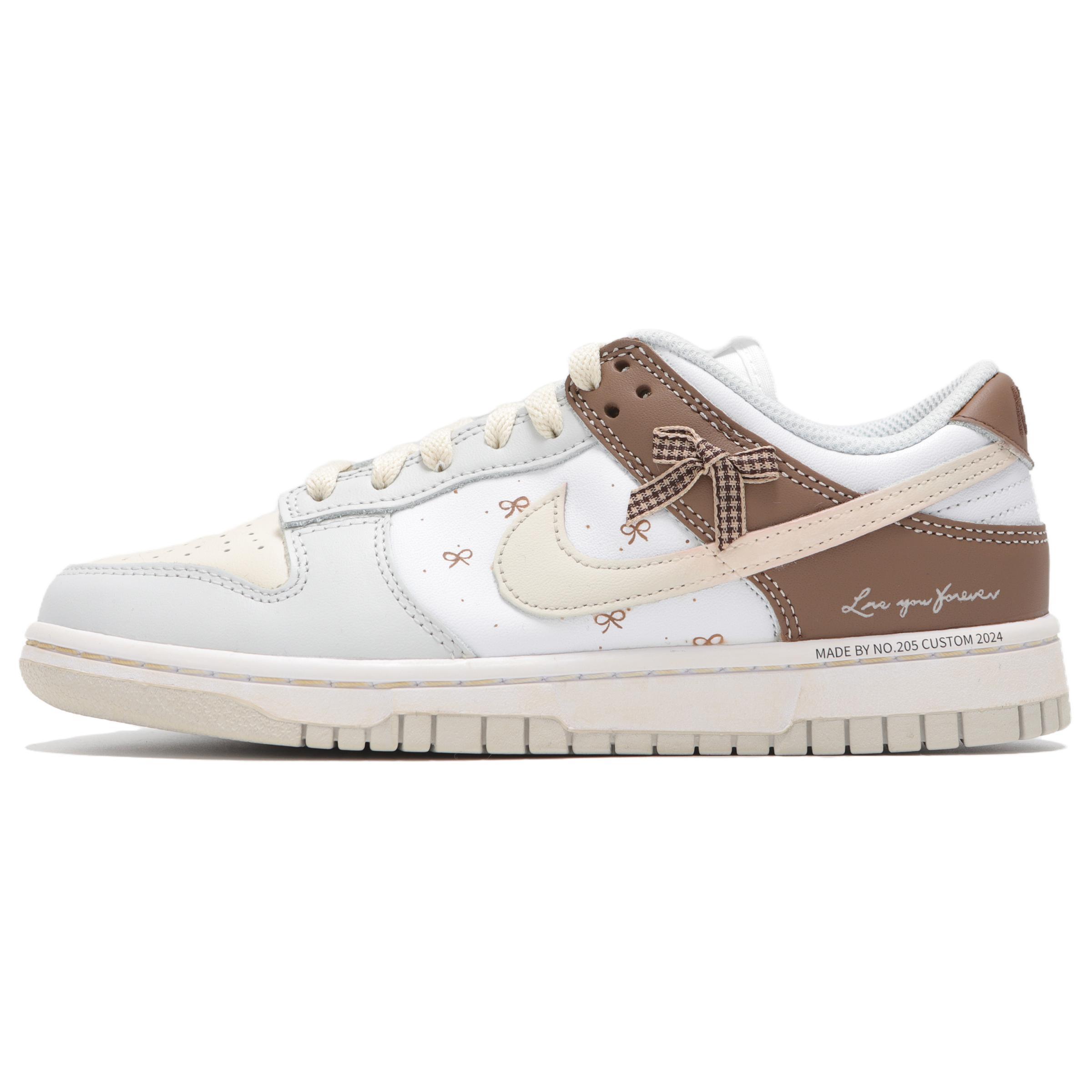 

Nike Dunk Abrasion Resistant Abrasion Resistant Low top Skateboard Shoes Unisex Beige Brown HF5441-105(Team24-) 45
