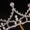 Bride crown Trendy Silver Color Flower Zircon Rhinestone Crown Bridal Hair Accessories Wedding Headpiece Hair ornaments Tiara