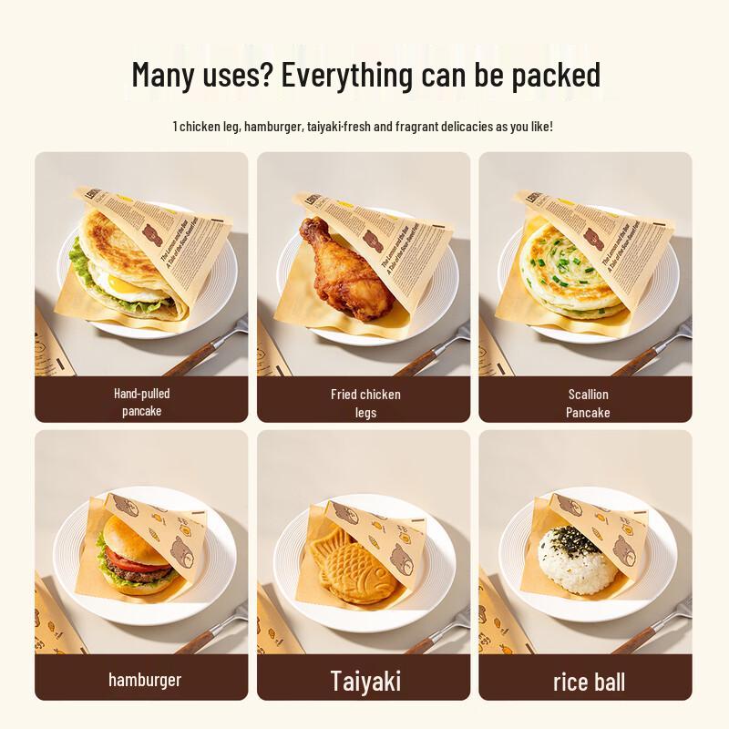 Oil-Proof Sandwich & Burger Wrapping Paper