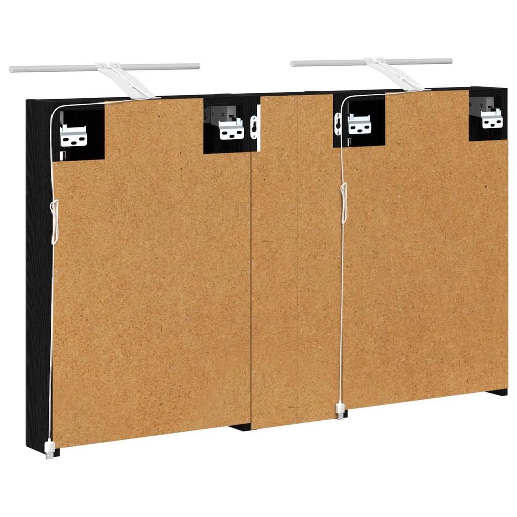 Bathroom Cabinet Set 3 Pcs 100 X 10.5 X 60.5 Cm Engineered Wood