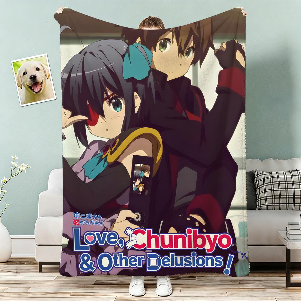 Love Chunibyo & Other Delusions Decke Leicht 240g Flanelldecke Weich Hautfreundlich für Sommerkühlung