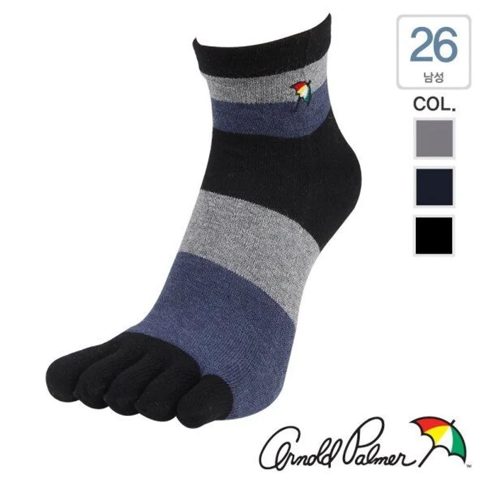 [Arnold Palmer] Men s Anti-Athlete s Foot Socks Functional Toe Socks 5 Pairs AP5195 Free