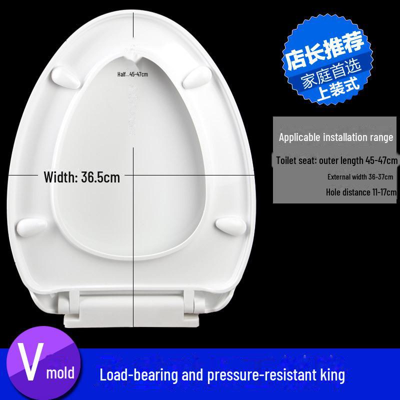 Pogrubiona Wolnoopadająca Pokrywa Siedziska Toaletowego UVO do Gospodarstwa Domowego