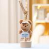 Bear Teddy Suspenders Plush Keychain Doll Bag Pendant Toy Animal Cartoon Gifts