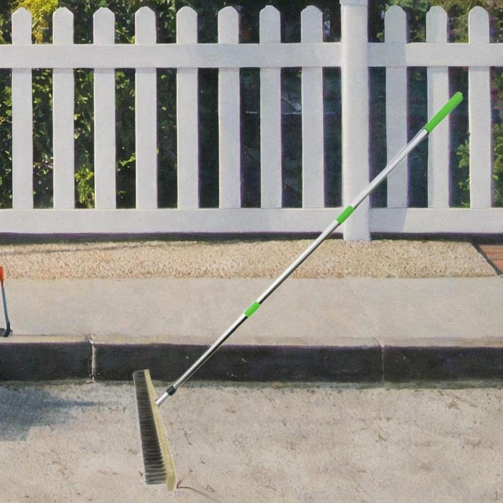 Stainless Steel Wire Floor Brush Cleaning Tool Outdoor Cement Scrub Scrubber