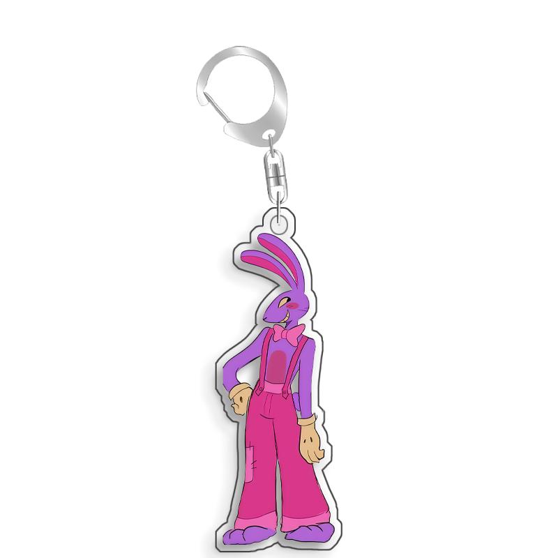 For The Amazing Digital Circus Pomni Jax Ragatha Kinger Caine Acrylic selfmade cute Cartoon Anime Keychain Pendant Toy gift 5cm