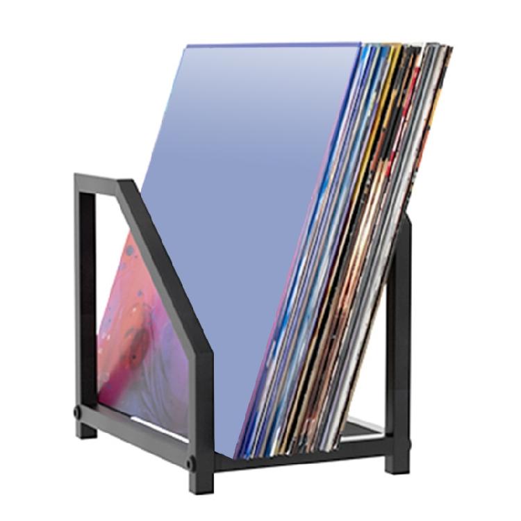 Contemporary Album Storage Unit Metal Frame Multi Degree Organization Structure Dust Resistant Easy Clean Outside