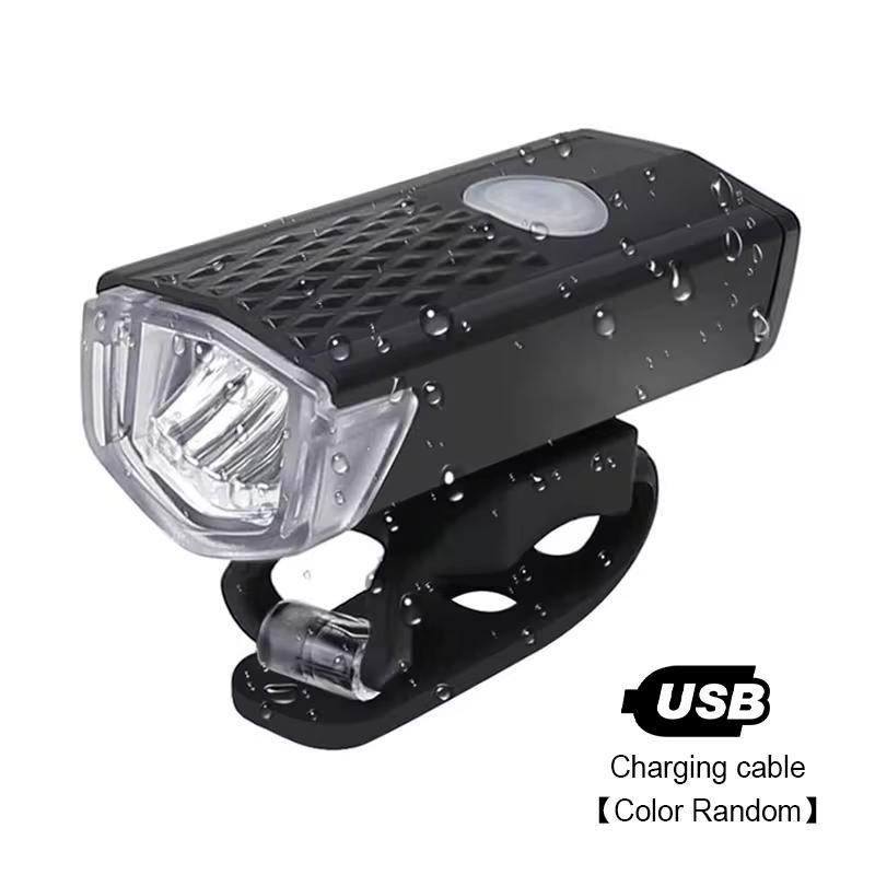 Bike Front Lights USB Rechargeable LED Bicycle Lamp for Night Riding MTB Headlight Flashlight Safety Cycling Accessories 3 Modes