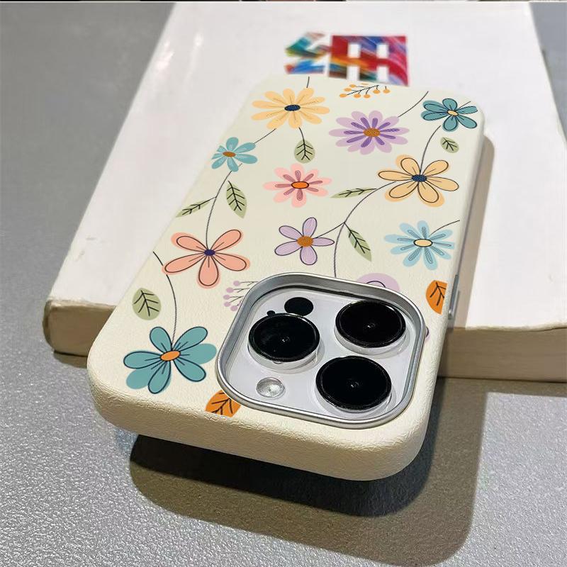 Retro Flower Soft Phone Case For Samsung Galaxy S25 Ultra S24 S23 S22 Plus S21 FE A16 A26 A36 A56 A25 A55 A54 A53 A34 A33 Cover