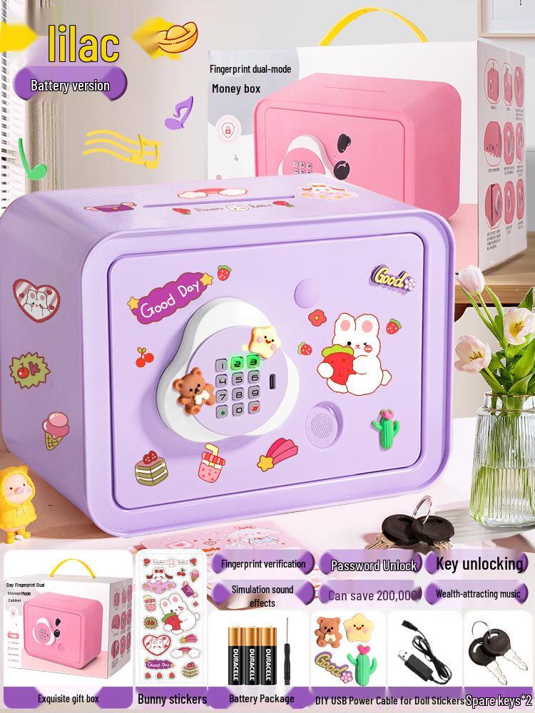 Smart Fingerprint Piggy Bank: Unlock with a Touch - Perfect Birthday Gift for Kids