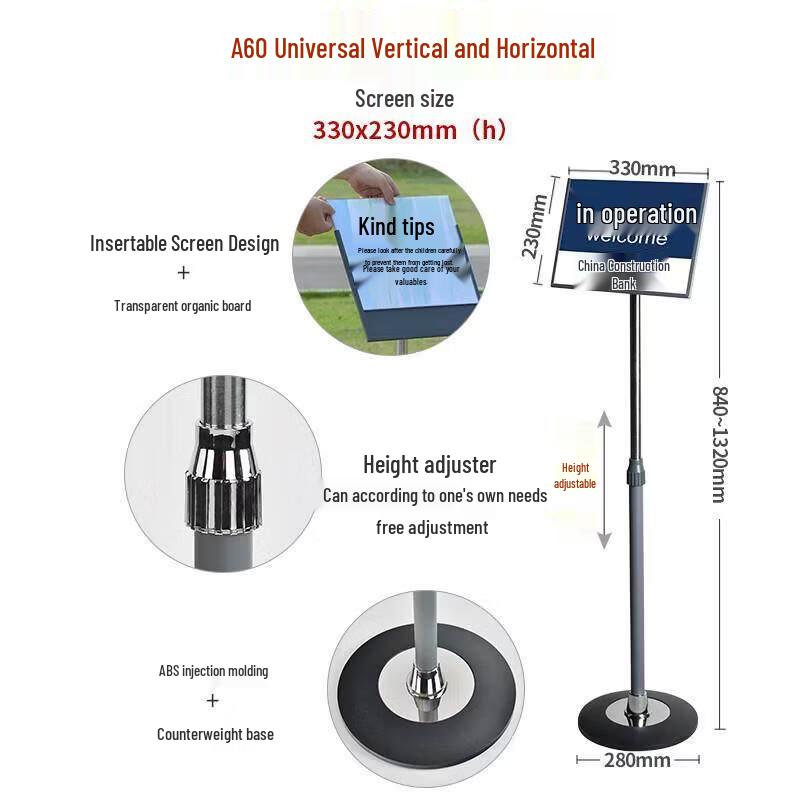 Outdoor Floor-Standing Sign Holder