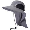 Bassdash Fishing UV Wide Neck with Ponytail Hole Hat, Protection, Brim, Shade, Water-Repellent, Sweat-Wicking, Quick-Drying,