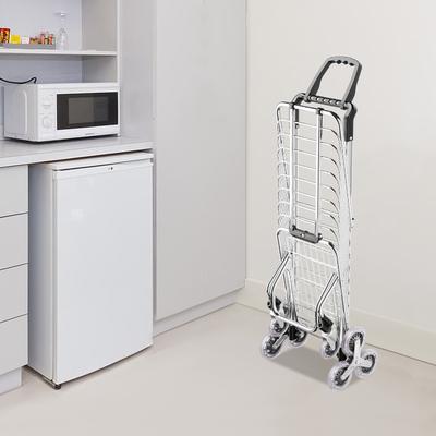CNCEST faltbarer Einkaufswagen, 35L Stauraum und Transportwerkzeug mit Griff aus Aluminiumlegierung, 88,18 lbs Traglast, für einfaches städtisches Einkaufen