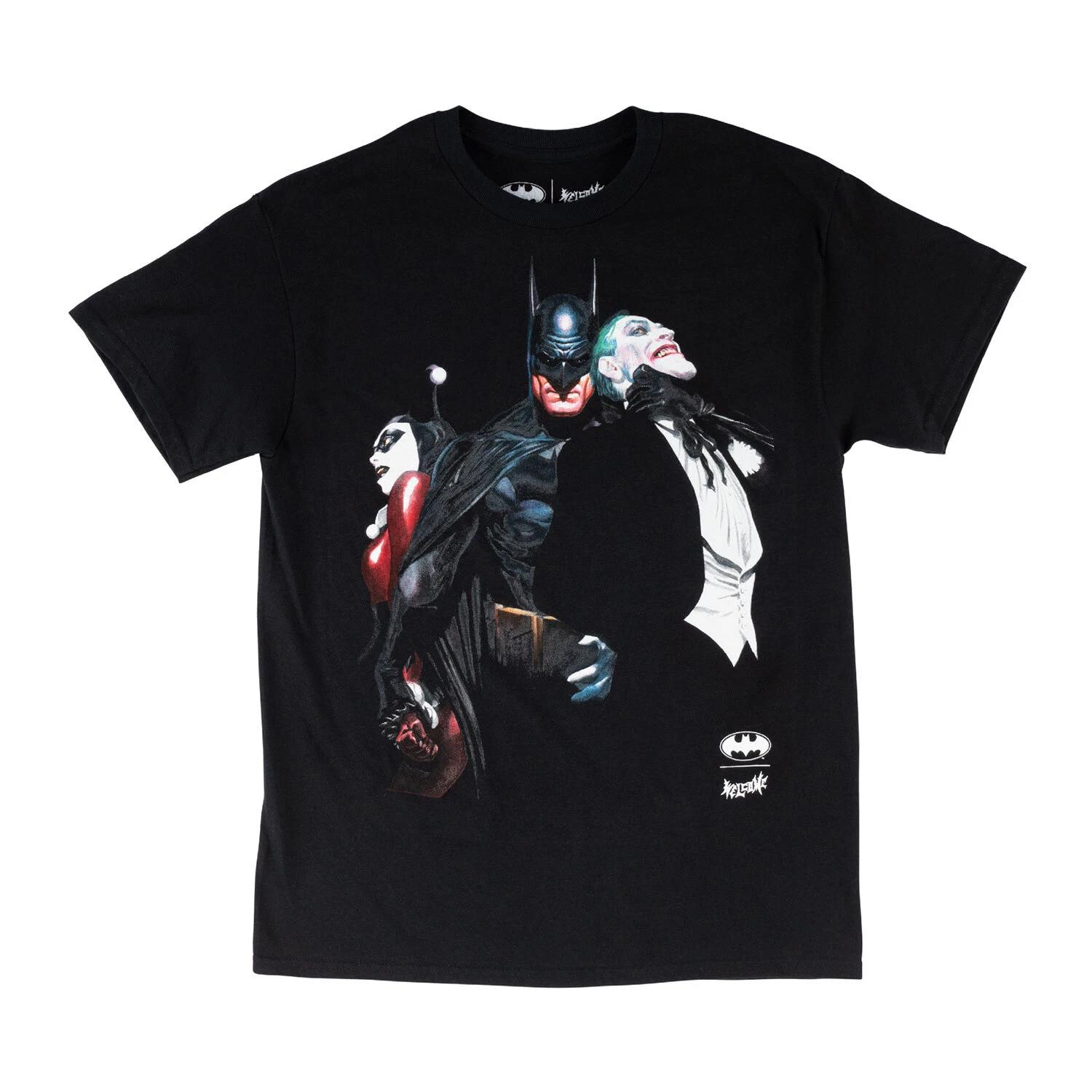Welcome x Batman Skateboard T-Shirt Harley & Joker Black 2XL