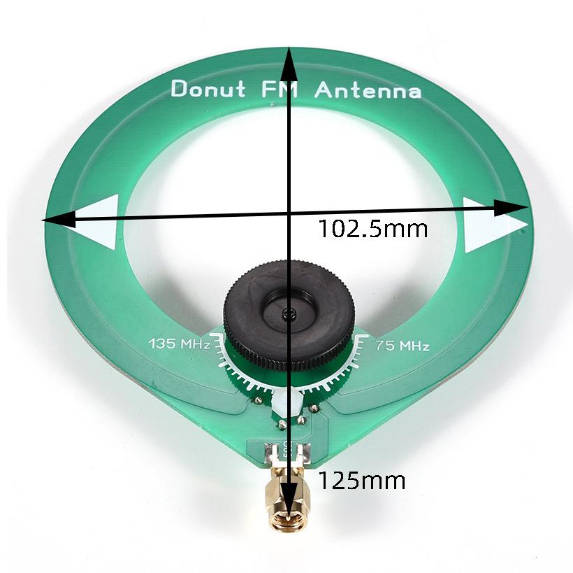 Mini Donut FM Radio Antenna 75-135MHz Male Car Portable Radio
