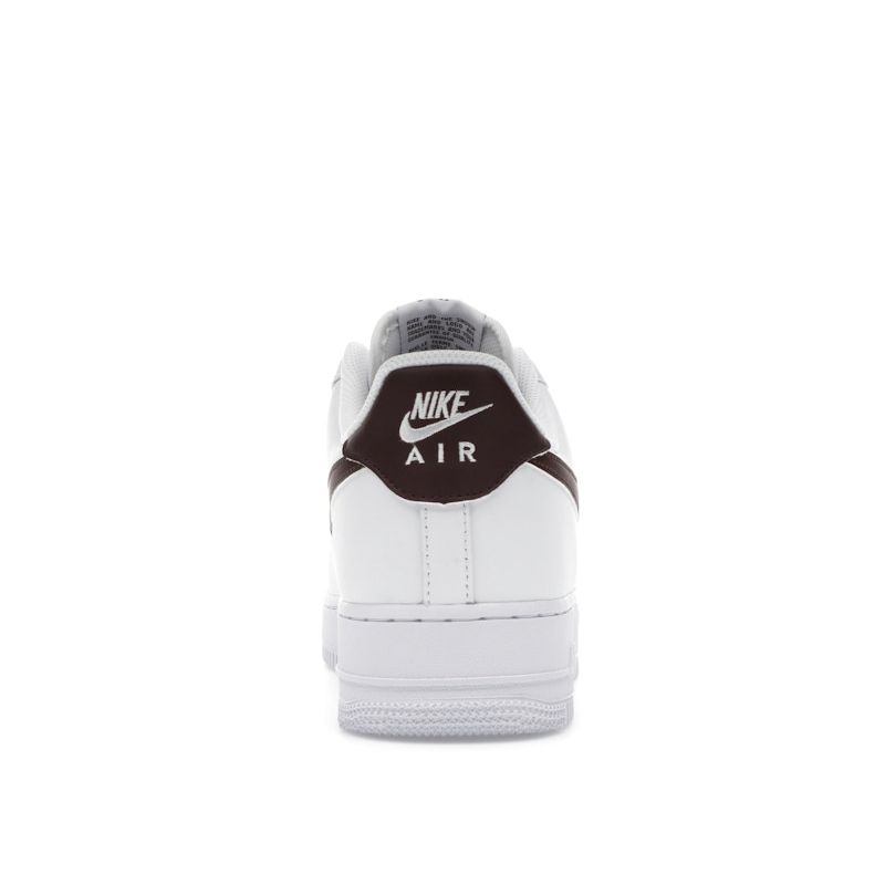 Nike Zapatillas para Hombre Air Force 1 07 Blanco Burgundy Crush FJ4146-112