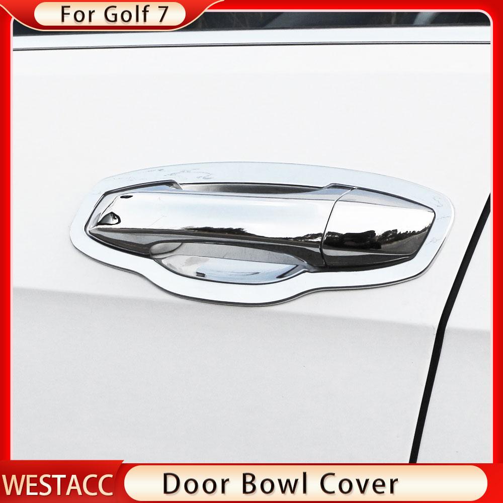 Auto Türgriff Abdeckung Tür Schüssel Abdeckung Aufkleber Trim für Volkswagen VW Golf 7 VII MK7 GTI R GTE GTD MK7.5 2012-