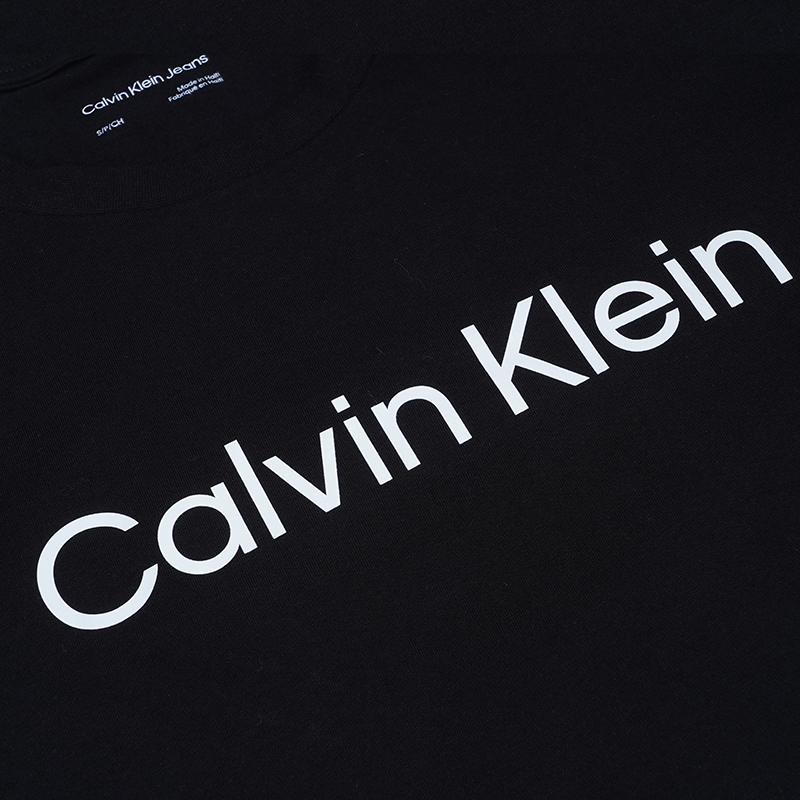 Calvin Klein Letter Print Crew Neck Short Sleeve T-Shirt Men Tops 40DC816-010