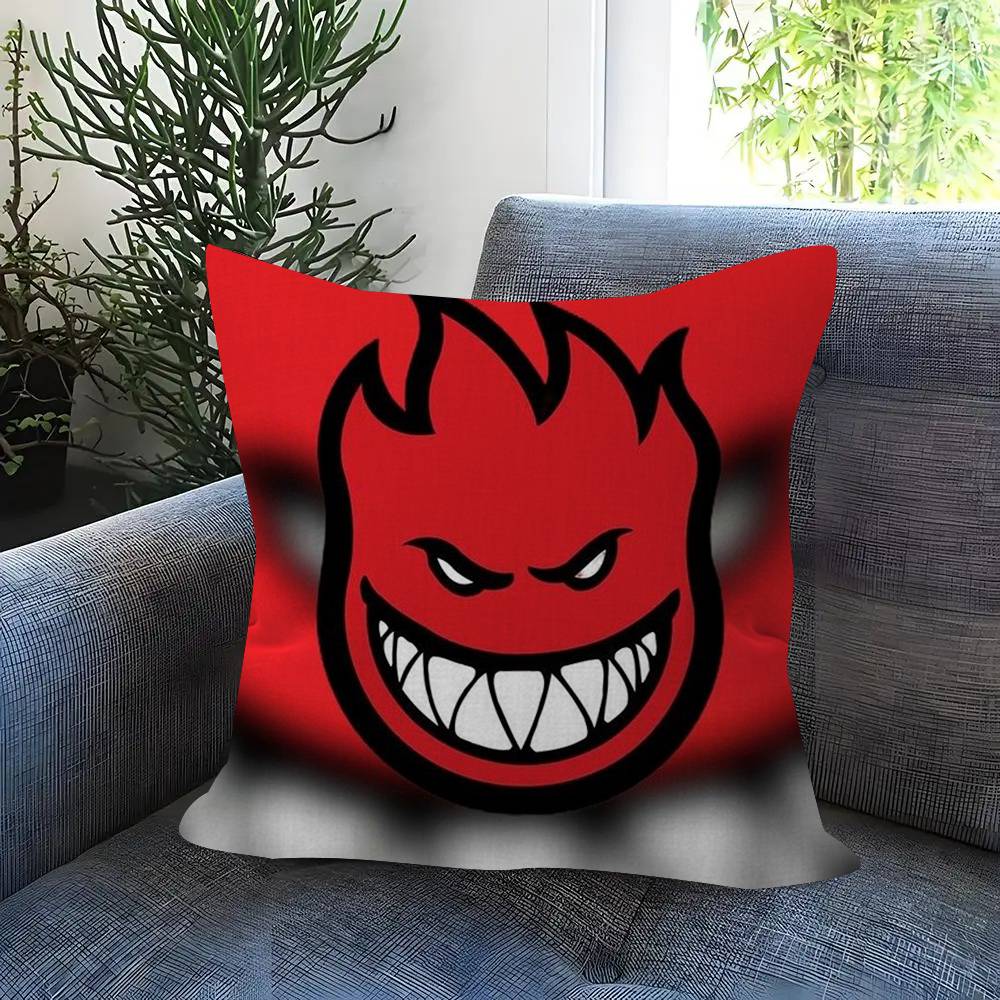 Logo Skateboard S-Spitfire Cushion Cover Pillow Cover Decor Pillowcase Printed Cushion Case For Couch