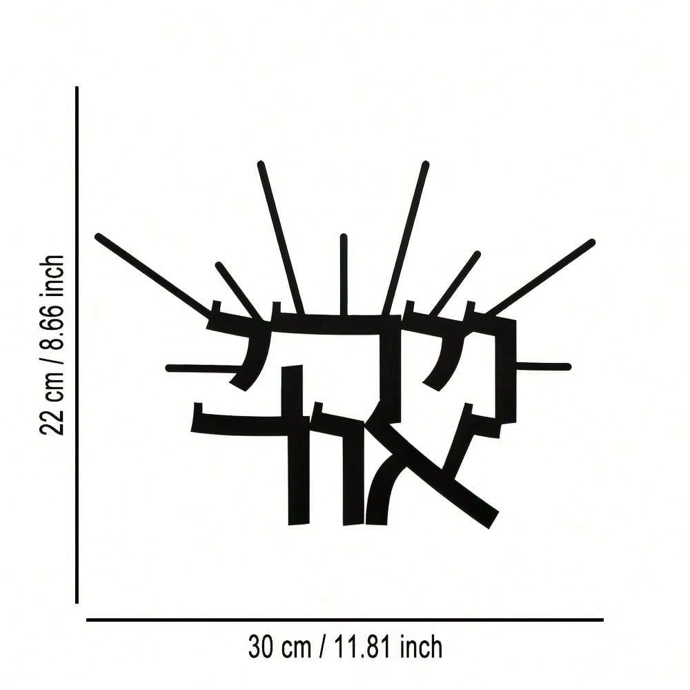 Да будет свет Металлическое настенное искусство Бохо-дизайн Библейский Железный Декор Подарок для дома