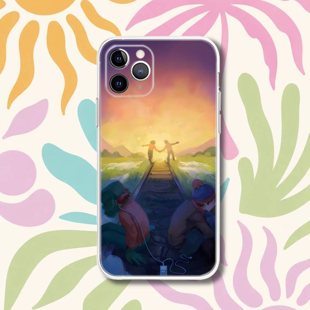 S-South Cartoon Park Transparent Phone Case For iPhone 17,13,15,12,11,14,16 Pro Max Mini 7,8 Plus SE4,17E Air Fundas