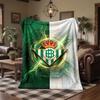 Real Betis Football Print Flannel Blanket Soft Warm Sofa Bed Throw Blanket For Home Office Bedroom