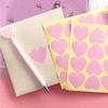 Romantic Pink Girly Design Stickers, Photo Wall Decor Self-Adhesive Labels, Suitable for Invitations, Cards, and Craft Projects