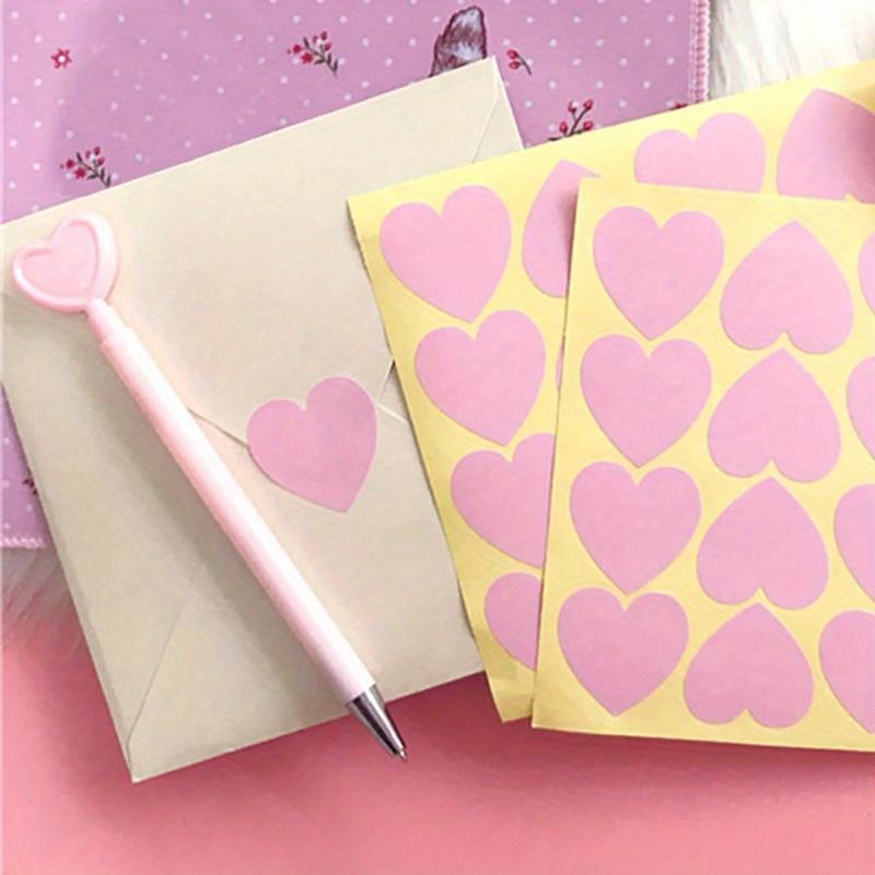 Romantic Pink Girly Design Stickers, Photo Wall Decor Self-Adhesive Labels, Suitable for Invitations, Cards, and Craft Projects