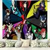 Persona 5 Wall Tapestry Aesthetic Wall Hanging Printed Fabric Blanket Decorative Tapestries for Bedroom Living Room Home Decor