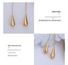 European & American Minimalist Versatile Teardrop Earrings: Exaggerated Court-Style Studs for Women