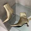 Bequeme Weiche Leder Spitze Damen Knöchelhohe Stiefel Dünne Niedrige Absätze Damenschuhe Stiefeletten Größe 35-42