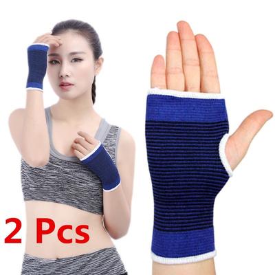 2 Stück Baumwolle Strick Handgelenkschutz Handgelenkschutz Handschutz Handschuhe Handschutz Bandage Handgelenk Verstauchung P