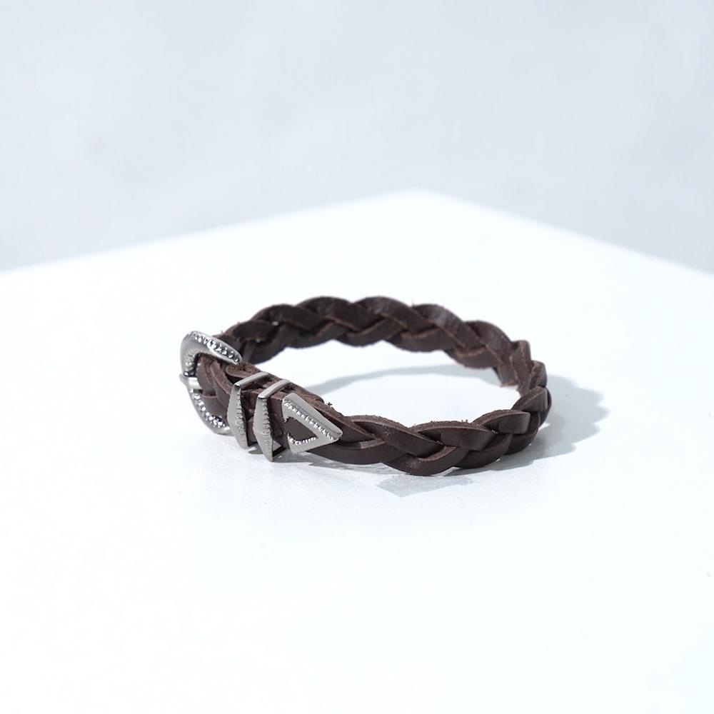 Allclassic Alcbc001 Ac Signature Bracelet W_Brown (Silver)