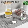 Foldable Silicone Drain Pad Drying Mat Pots Dish Drain Mat For Kitchen Tableware Waterproof Heat Resistant Non-slip Mats Pad