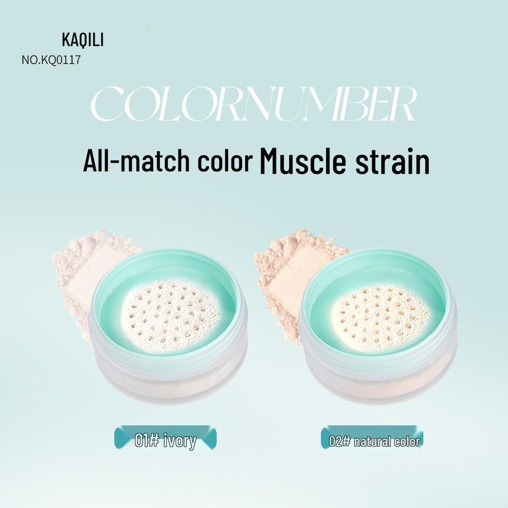 Kaqili Translucent Puder – Leicht, Kein Verklumpen, Langanhaltend, Ölkontrollierend, Wasserdicht, Schweißresistent Fixierpuder.